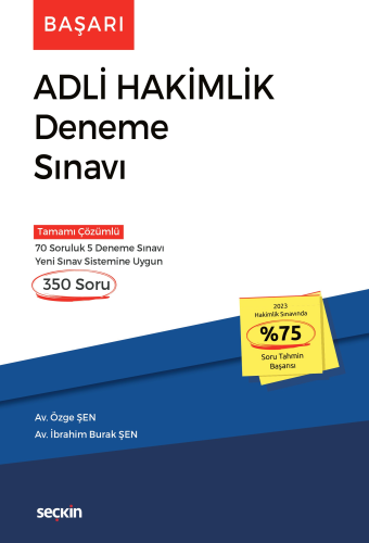 Başarı Adli Hakimlik Deneme Sınavı Özge Şen