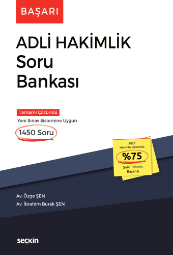 Başarı Adli Hakimlik Soru Bankası Özge Şen