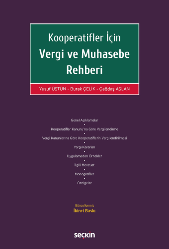 Kooperatifler İçin Vergi ve Muhasebe Rehberi Yusuf Üstün