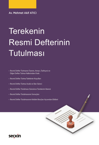 Terekenin Resmi Defterinin Tutulması Mehmet Akif Atıcı