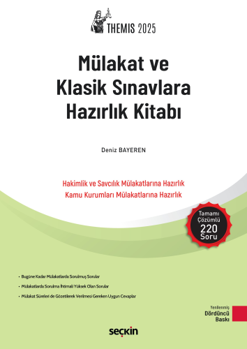 HMGS, Hakimlik Sınavları, - Seçkin Yayınları - Themis Mülakat ve Klasi