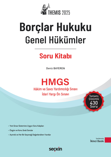 HMGS, Hakimlik Sınavları, - Seçkin Yayınları - Themis Borçlar Hukuku G