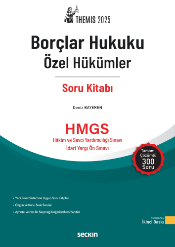 HMGS, Hakimlik Sınavları, - Seçkin Yayınları - Themis Borçlar Hukuku Ö