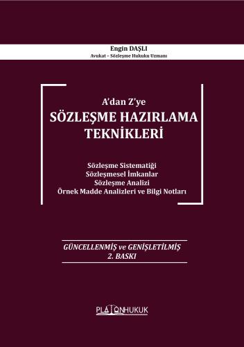 Sözleşme Hazırlama Teknikleri Engin Daşlı