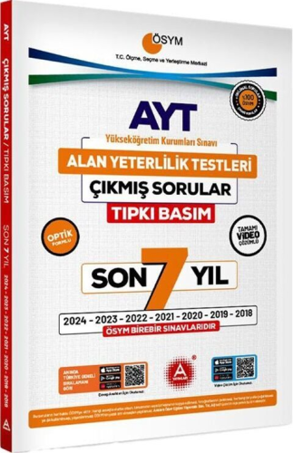 A Yayınları AYT Son 7 Yıl Tıpkı Basım Çıkmış Sorular Komisyon