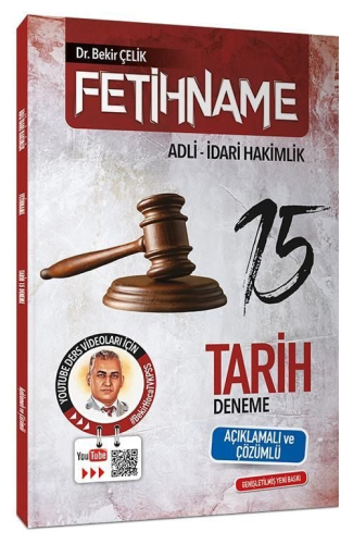 Bekir Çelik Adli İdari Hakimlik FETİHNAME Tarih 15 Deneme Çözümlü Beki