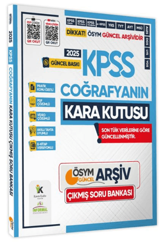 İnformal Yayınları 2025 KPSS Coğrafyanın Kara Kutusu Çıkmış Sorular So