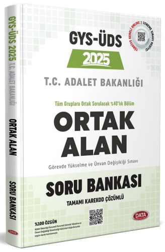 GYS Kitapları, - Data Yayınları - Data Yayınları 2025 GYS Adalet Bakan