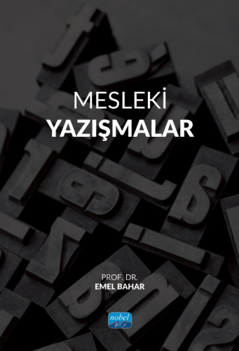 Mesleki Yazışmalar Emel Bahar