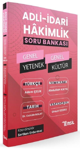 Adli İdari Hakimlik Genel Yetenek Genel Kültür Soru Bankası Adem Çelik