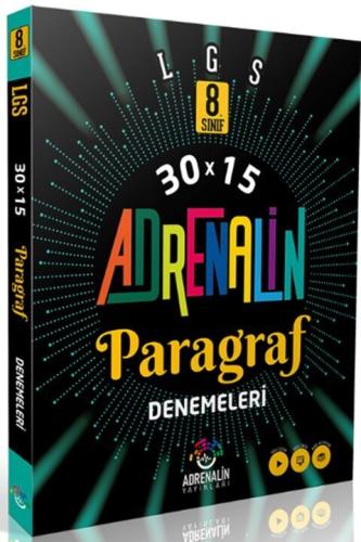 Adrenalin Yayınları 8. Sınıf LGS Paragraf 30 x 15 Deneme Komisyon