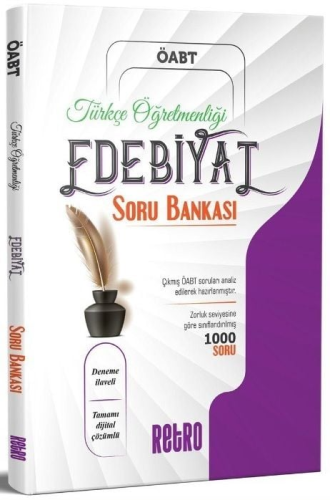 Retro Yayınları ÖABT Türkçe Öğretmenliği Edebiyat Soru Bankası Dijital