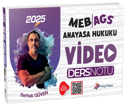 Dizgi Kitap Yayınları 2025 MEB-AGS Anayasa Hukuku Video Ders Notu Serh