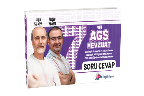 Dizgi Kitap 2025 MEB AGS 7 Günde Mevzuat Soru- Cevap- Doğru Yanlış Boş