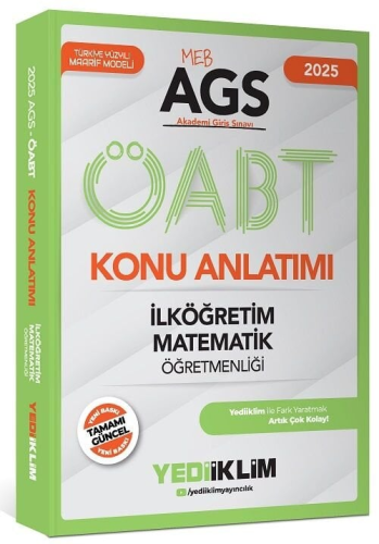 MEB-AGS ÖABT Kitapları,Konu Anlatımlı, - Yediiklim Yayınevi - Yediikli