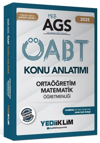 MEB-AGS ÖABT Kitapları,Konu Anlatımlı, - Yediiklim Yayınevi - Yediikli