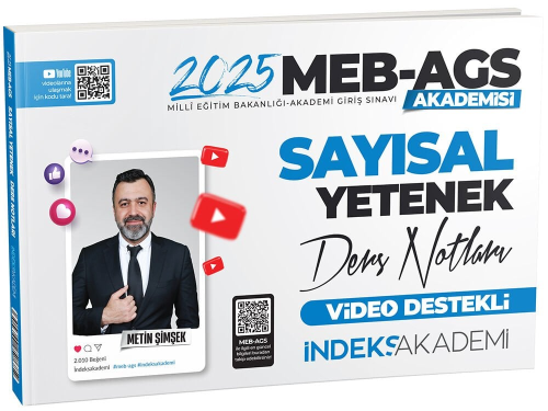 İndeks Akademi 2025 MEB AGS Sayısal Yetenek Video Ders Notları Metin Ş