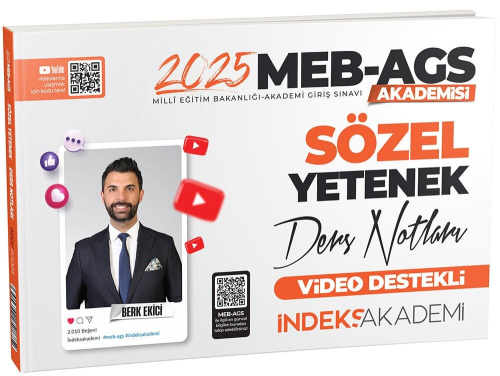 İndeks Akademi 2025 MEB AGS Sözel Yetenek Video Ders Notları Berk Ekic