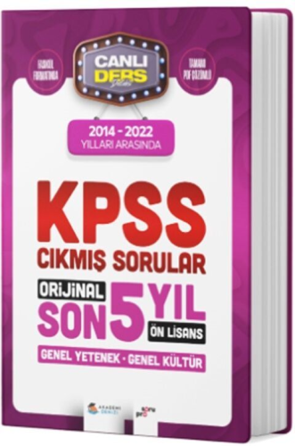 Akademi Denizi 2024 KPSS Ön Lisans Genel Yetenek Genel Kültür Son 5 Yı