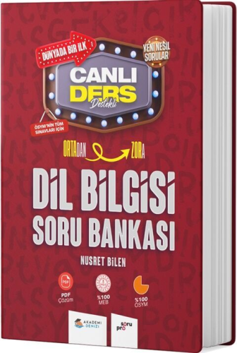 Akademi Denizi KPSS Dil Bilgisi Ortadan Zora Canlı Ders Soru Bankası N