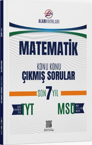 Alan Yayınları TYT MSÜ Matematik Konu Konu Çıkmış Sorular Son 7 Yıl Ko