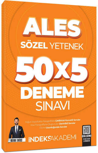 İndeks Akademi 2025 ALES Sözel Yetenek 5 Deneme Sınavı Çözümlü Berk Ek