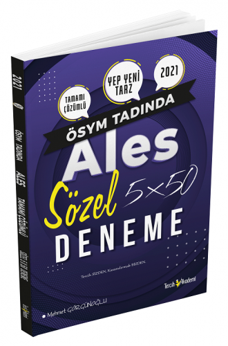 KELEPİR ​Tercih Akademi 2021 ALES Sözel 5x50 Deneme Komisyon