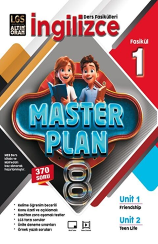 Altın Oran Yayınları 8. Sınıf İngilizce Master Plan 1. Fasikül Komisyo