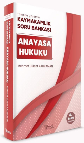 Anayasa Hukuku Kaymakamlık Soru Bankası Tamamı Çözümlü Mehmet Bülent K