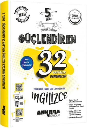 Ankara Yayıncılık 5. Sınıf İngilizce Güçlendiren 32 Haftalık Denemeler