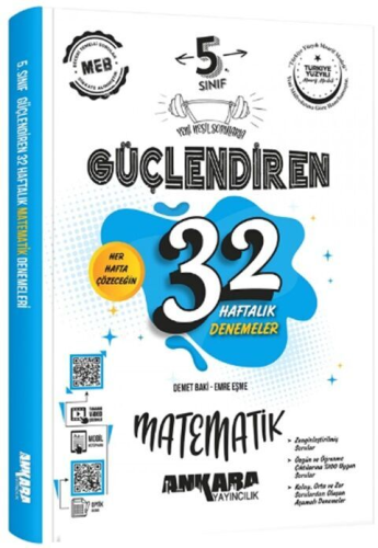 Ankara Yayıncılık 5. Sınıf Matematik Güçlendiren 32 Haftalık Denemeler