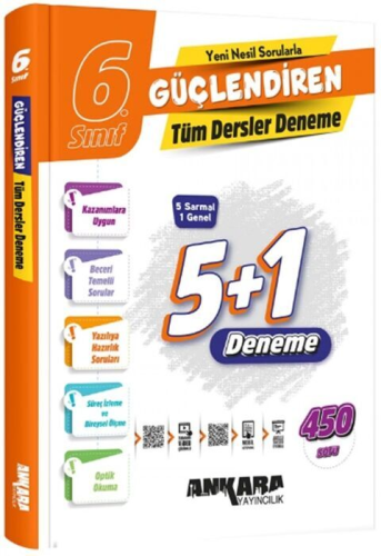 Ankara Yayıncılık 6. Sınıf Tüm Dersler Güçlendiren Denemeleri Komisyon