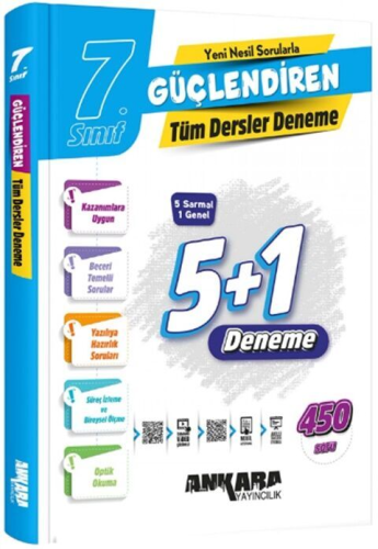 Ankara Yayıncılık 7. Sınıf Tüm Dersler Güçlendiren Denemeleri Komisyon