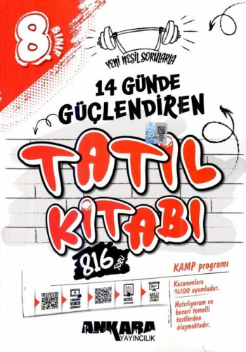 Ankara Yayıncılık 8. Sınıf 14 Günde Güçlendiren Tatil Kitabı Komisyon