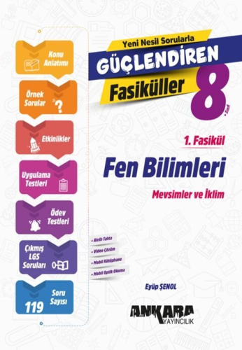 Ankara Yayıncılık 8. Sınıf Fen Bilimleri Güçlendiren 1 Fasikül Eyüp Şe