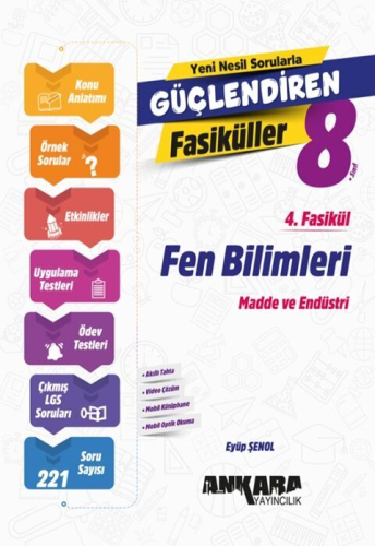 Ankara Yayıncılık 8. Sınıf Fen Bilimleri Güçlendiren 4 Fasikül Eyüp Şe