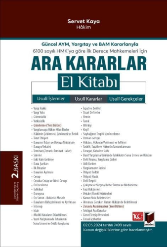 Ara Kararlar El Kitabı Servet Kaya