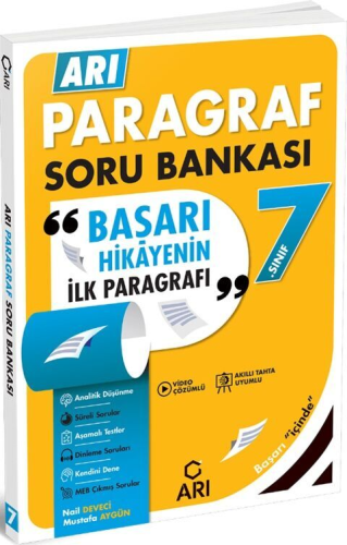 Arı Yayınları 7. Sınıf Paragraf Soru Bankası Mustafa Aygün