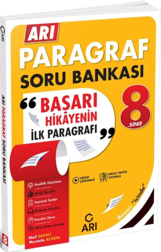 Arı Yayıncılık 8. Sınıf Arı Paragraf Soru Bankası Mustafa Aygün