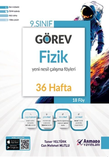 Armada Yayınları 9. Sınıf Fizik Görev Yeni Nesil 36 Hafta Çalışma Föyl