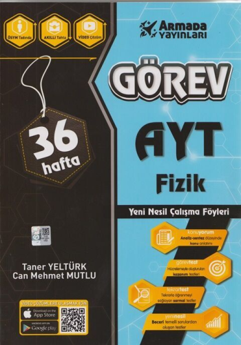 Armada Yayınları AYT Fizik 36 Hafta Yeni Nesil Çalışma Föyleri Taner Y