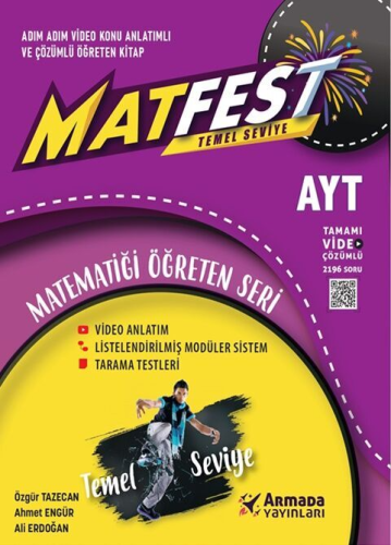 Armada Yayınları AYT Matematik Matfest Temel Seviye Soru Kitabı Özgür 