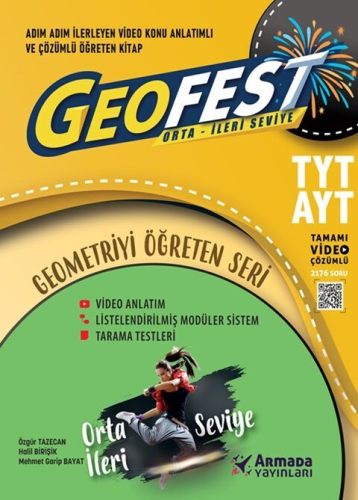 Armada Yayınları TYT AYT Geofest Orta İleri Seviye Soru Kitabı Özgür T