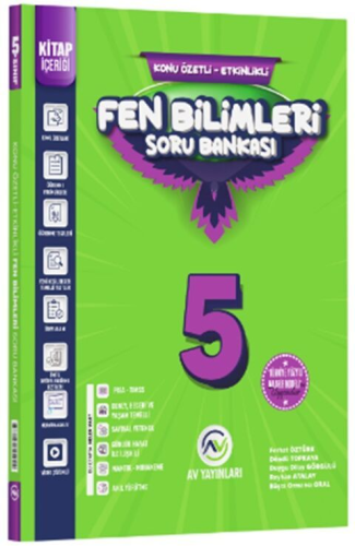 Av Yayınları 5. Sınıf Fen Bilimleri Kazanım Etkinlikli Soru Bankası Fe