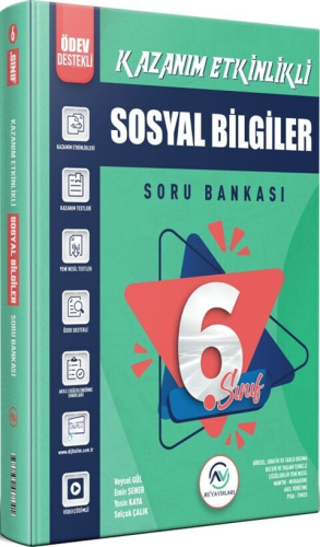 Av Yayınları 6. Sınıf Sosyal Bilgiler Kazanım Etkinlikli Soru Bankası 