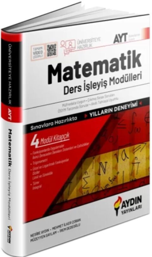 Aydın Yayınları AYT Matematik Ders İşleyiş Modülleri Nesibe Aydın