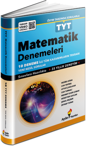 KAMPANYALI Aydın Yayınları TYT Matematik 10 lu Denemeleri Komisyon