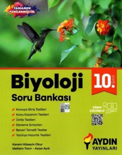 Aydın Yayınları 10. Sınıf Biyoloji Soru Bankası Meltem Tanır