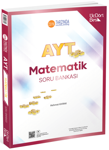 ÜçDörtBeş Yayınları 2025 AYT Matematik Soru Bankası Mehmet Kıvrak