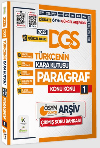 İnformal Yayınları 2025 DGS Türkçenin Kara Kutusu 1. Cilt Paragraf Kon